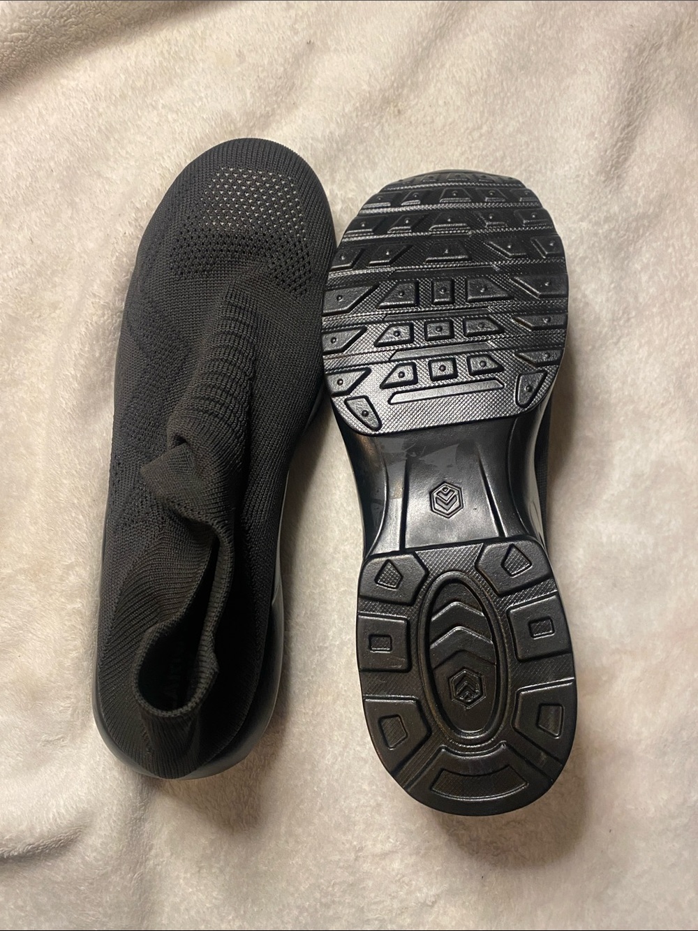 LARNMERN Women's Safety Toe Work Shoes Black Size 11